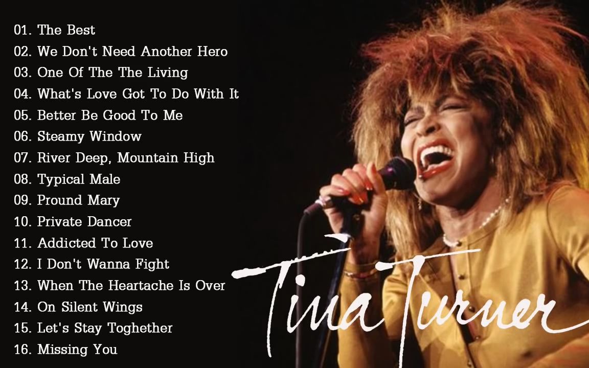 蒂娜ⷮŠ特纳 摇滚母狮 经典金曲合集 Tina Turner Greatest Hits Full Album哔哩哔哩bilibili