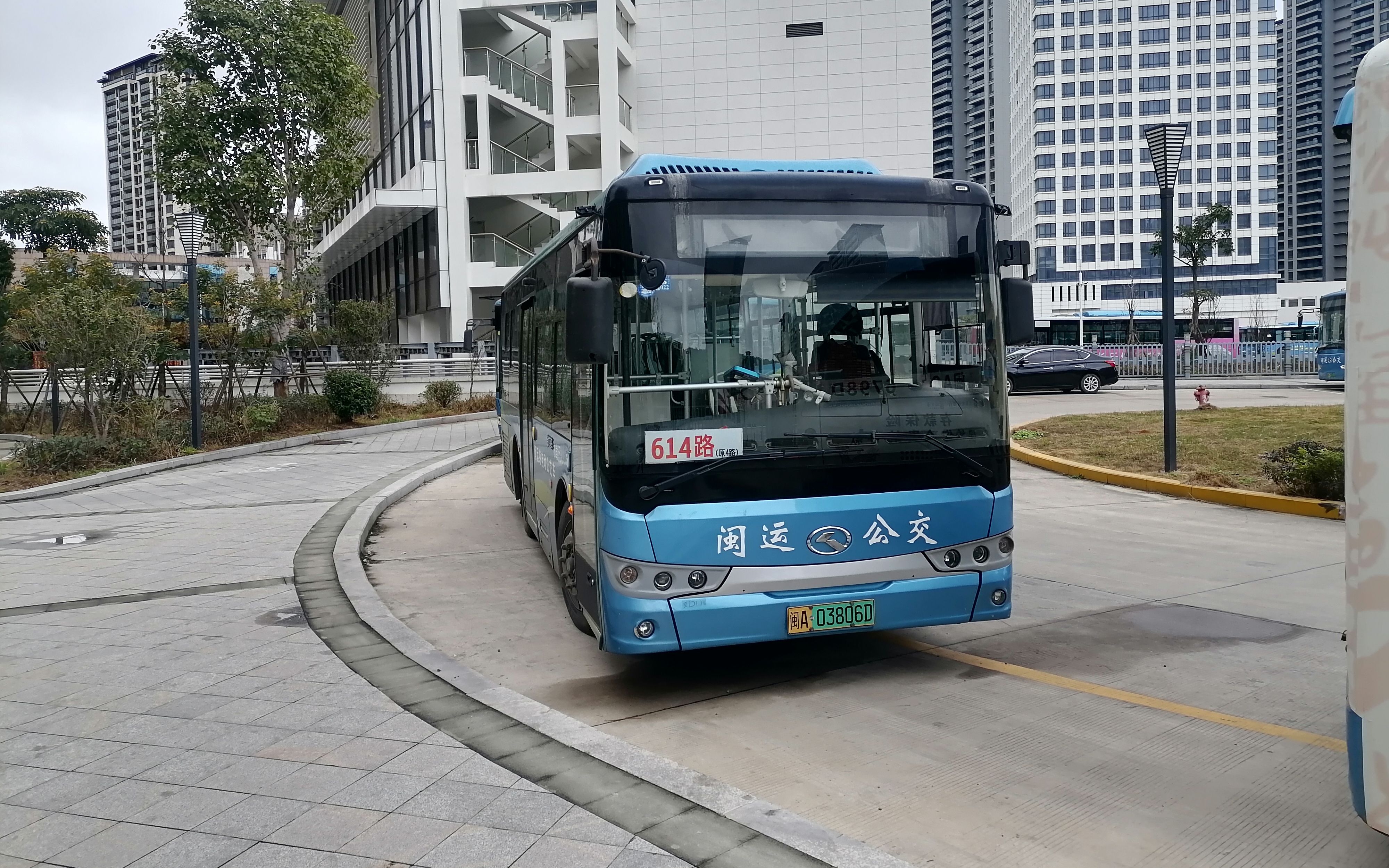 基础观察福州长乐闽运公交614路pov猴屿乡政府长乐公交枢纽站