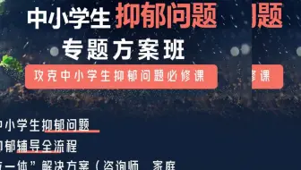【六力】中小学生抑郁问题专题研修方案班