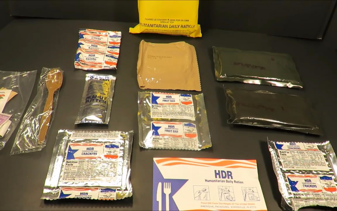 【开箱】试吃2000年版本 24小时应急军粮(人道主义供应口粮)