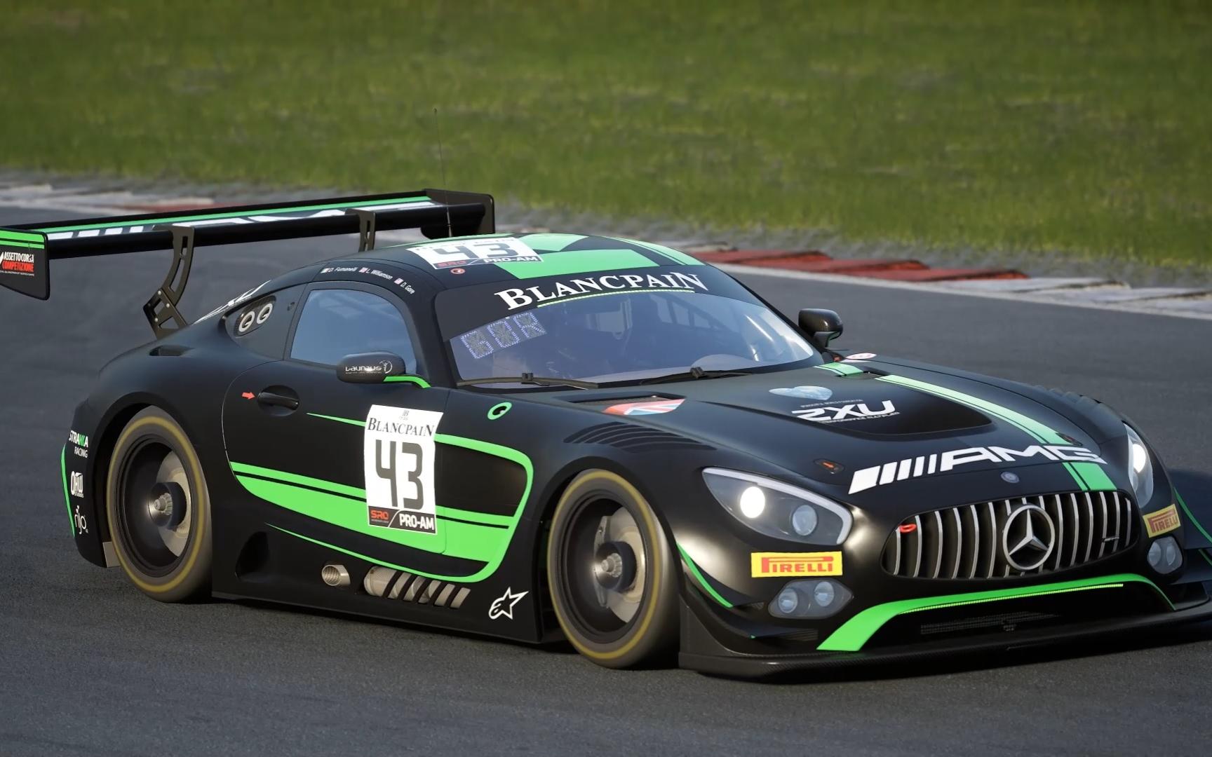 梅赛德斯amg gt3在纽博格林赛道跑圈【神力科莎:竞速】