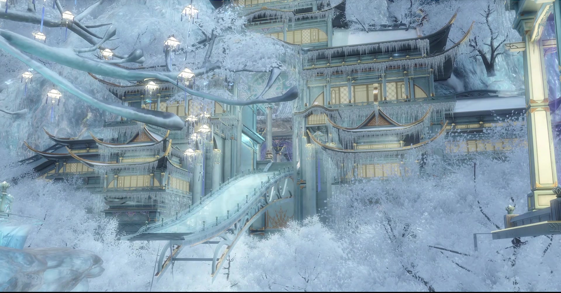 逆水寒ol#瑶光城,邂逅大宋冰雪城堡!太梦幻啦!