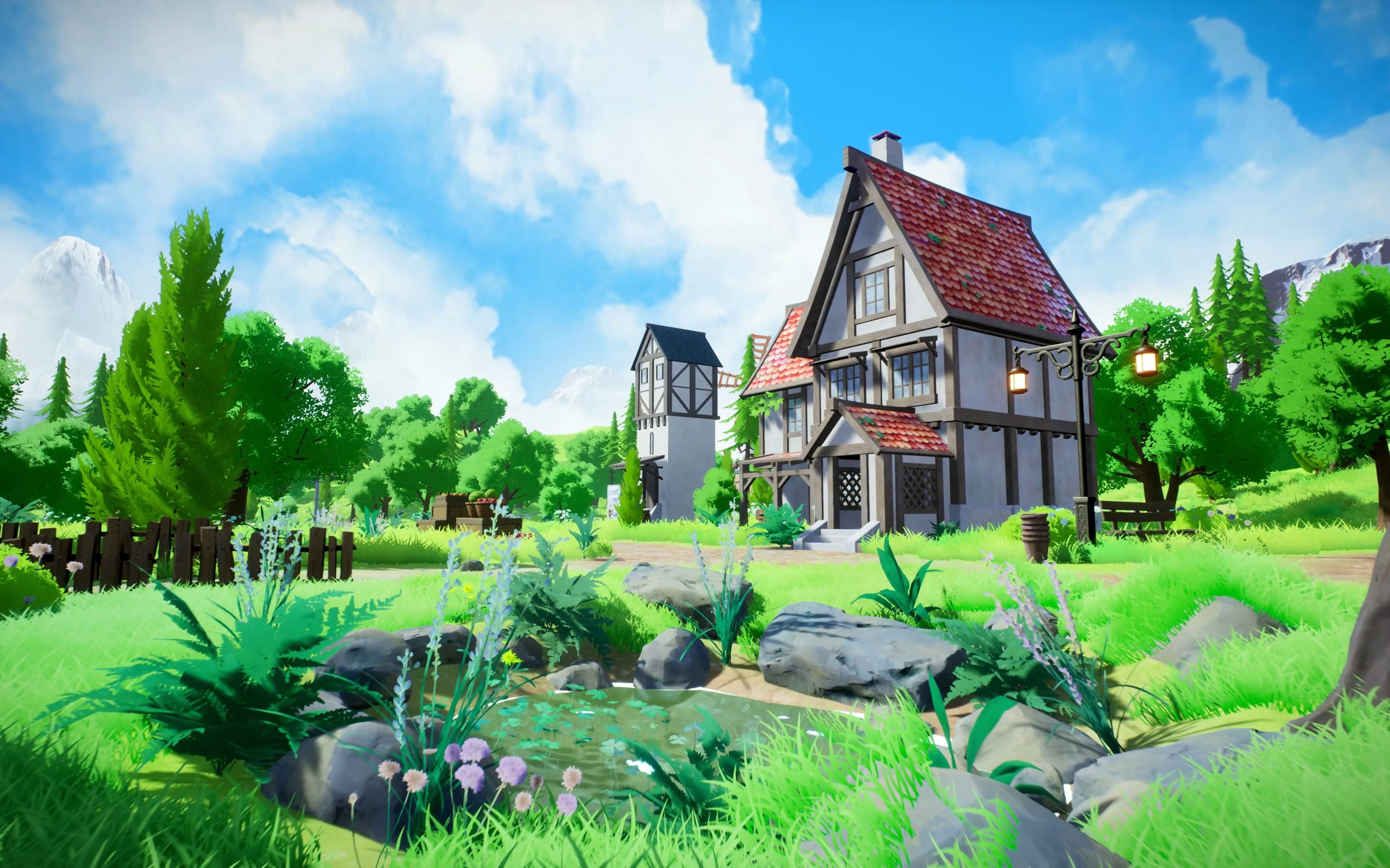 树莓专业做的风格化场景毕设