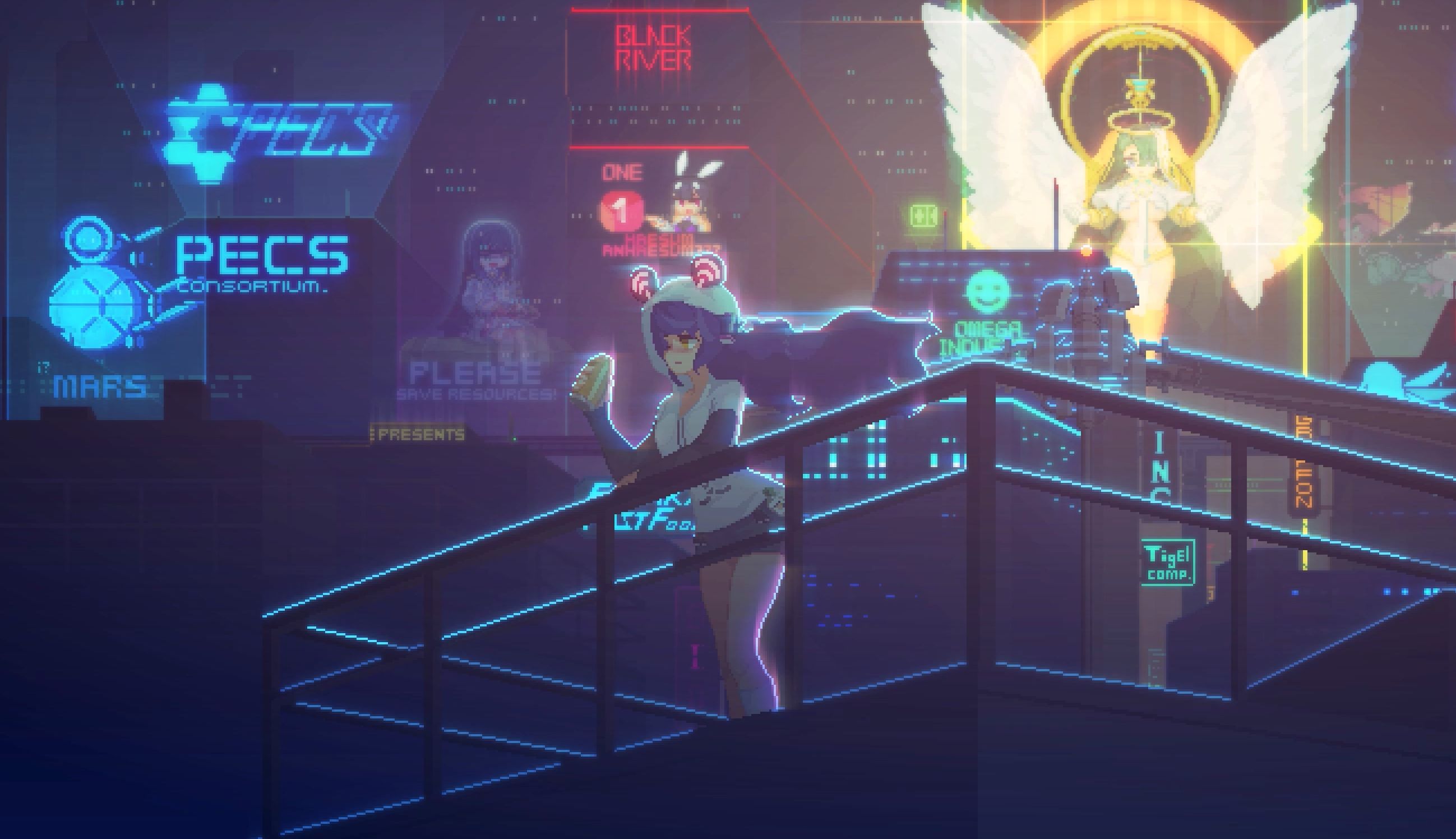 像素风女孩壁纸,我真的很喜欢!