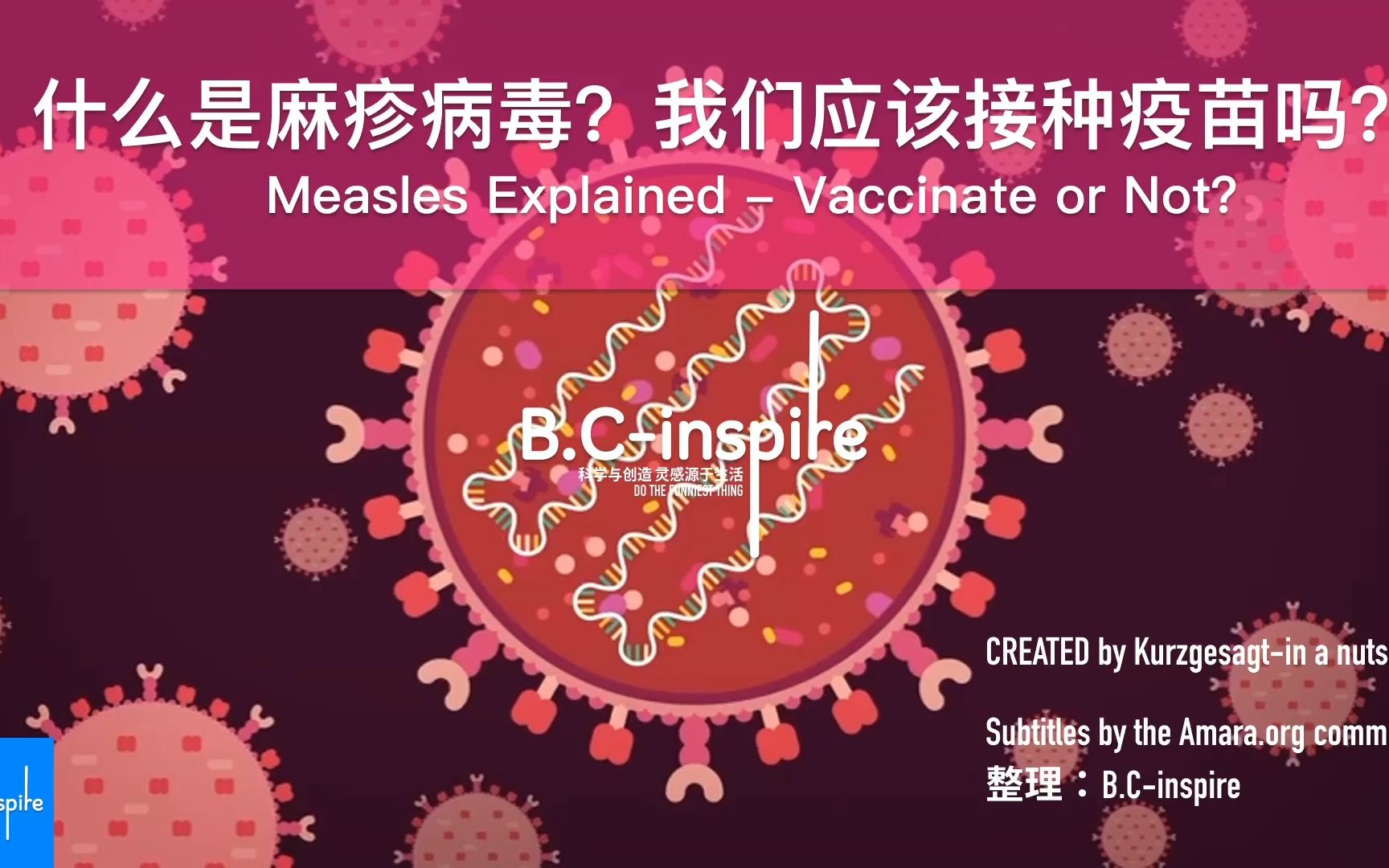 [图]什么是麻疹病毒？我们应该接种疫苗吗？Measles Explained - Vaccinate or Not？