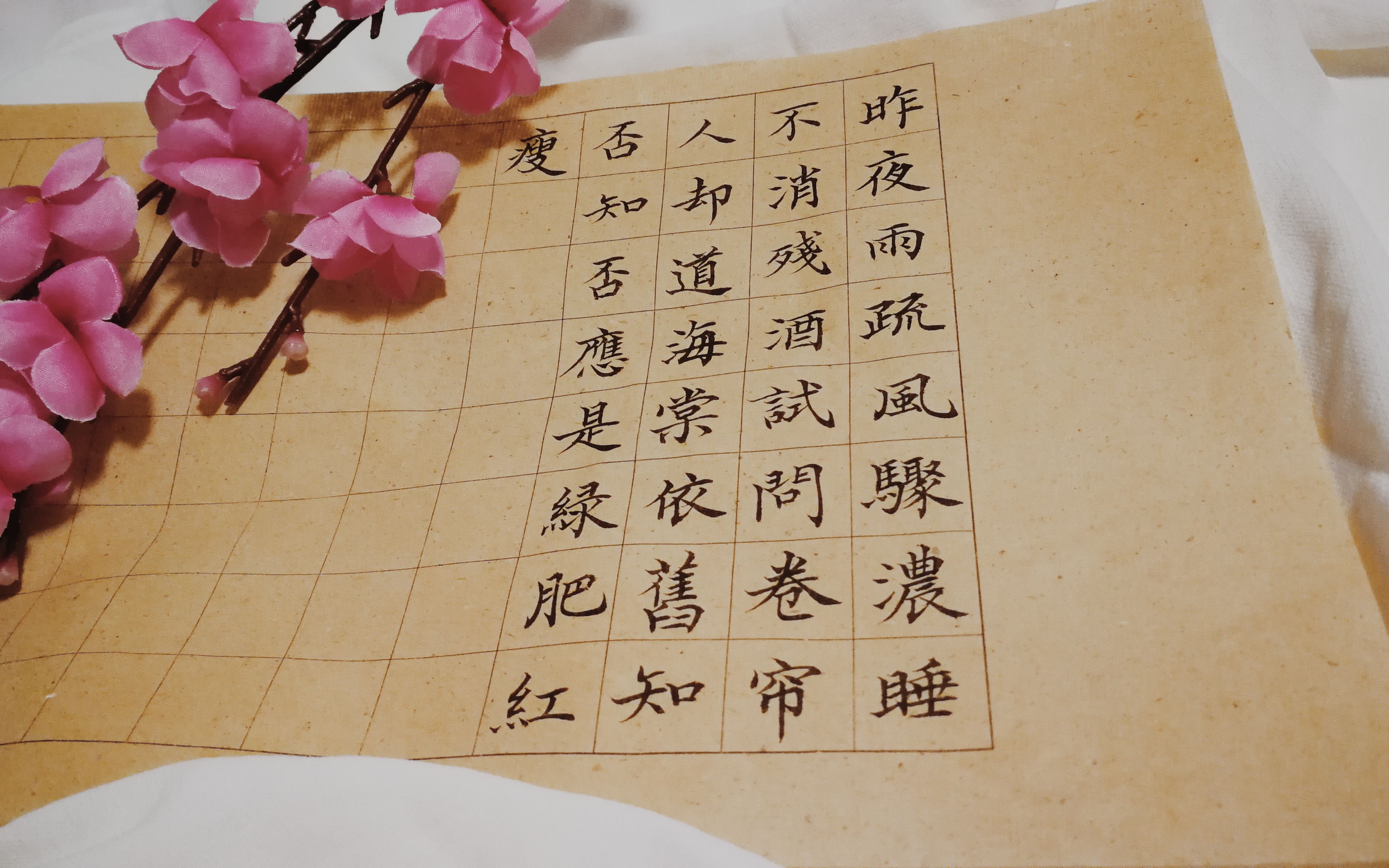 【小楷手写】知否知否歌词