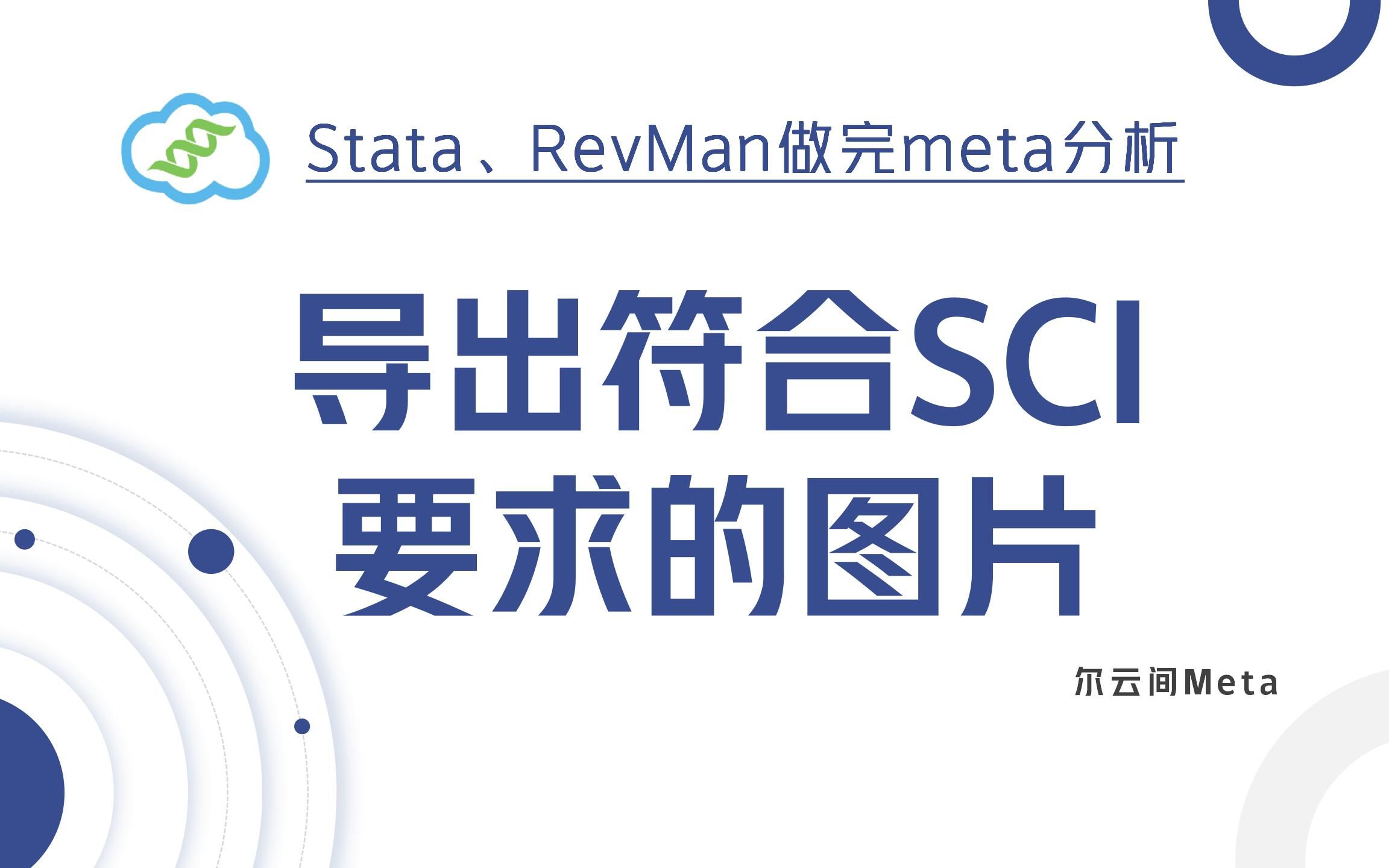 【发表指南】Stata、RevMan做完meta分析,如何导出符合SCI要求的高清图片?哔哩哔哩bilibili