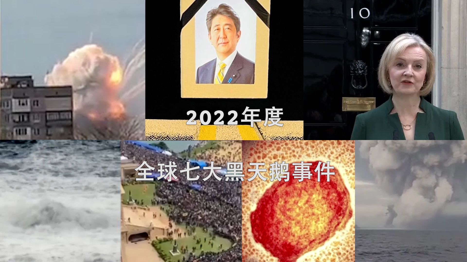 [图]这些国际大事件你还记得几个？180秒回顾2022年全球七大“黑天鹅”事件