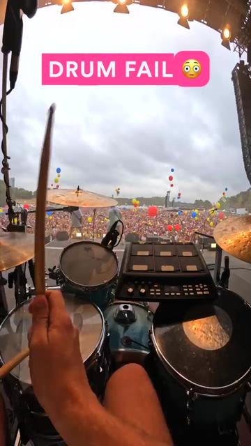 架子鼓 #音乐节现场 #鼓手