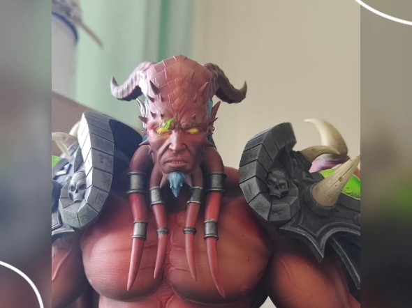 魔兽 基尔加丹打印件涂装