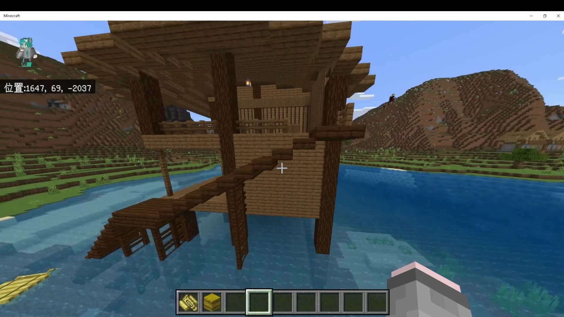 我的世界建筑-湖中小屋9p