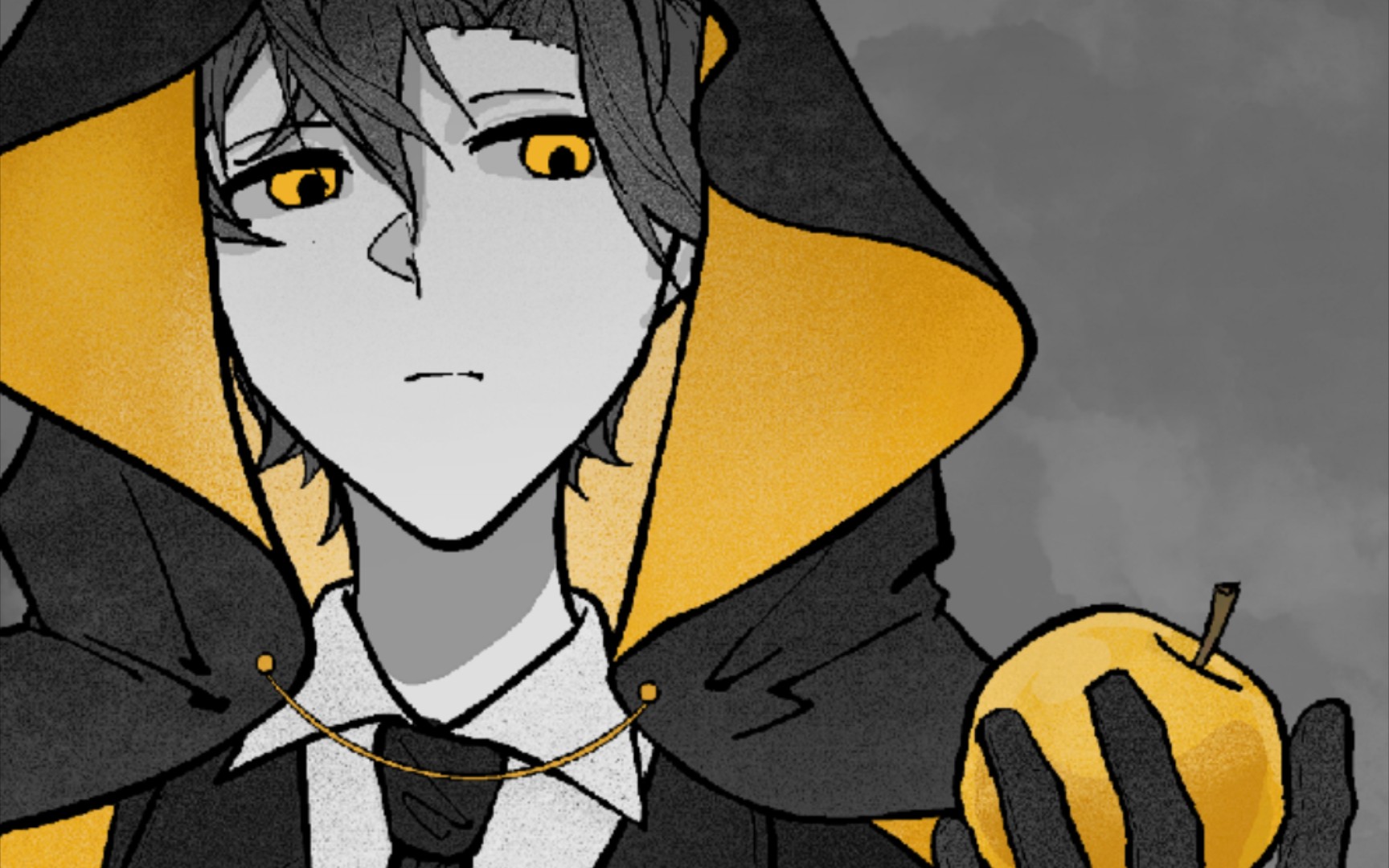 【绘画过程】愚者先生看着手里咬一口就能转生的苹果陷入了沉思