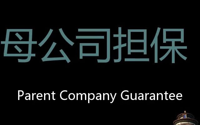 母公司担保 Chinese Pronunciation Parent Company Guarantee哔哩哔哩bilibili