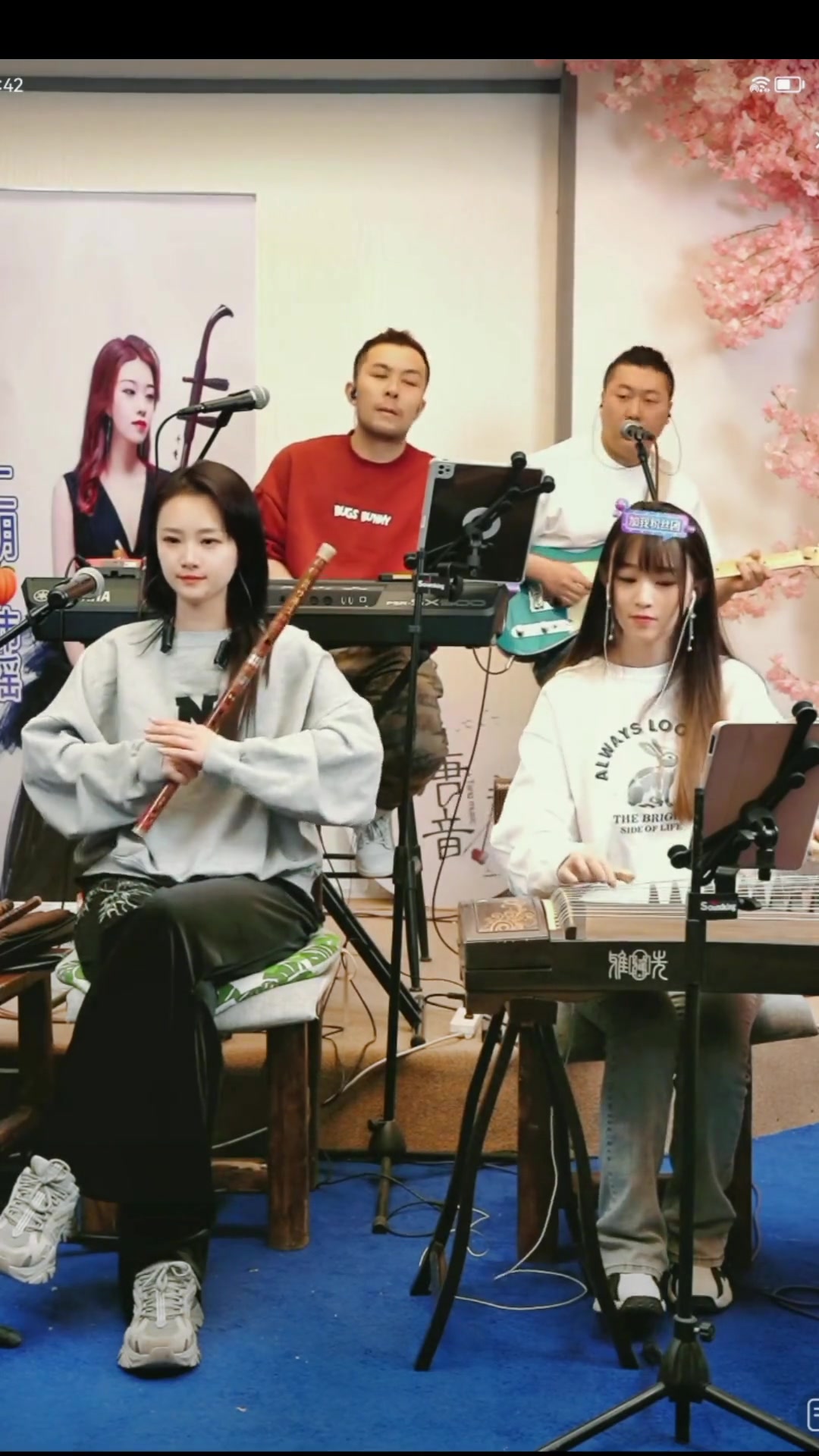 唐音乐队竹笛古筝合奏半壶纱唐音乐队竹笛愉悦古筝小玖儿弘扬国乐