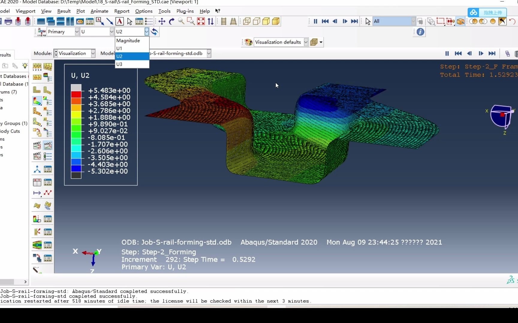 ABAQUS汽车S轨冲压成形和失效分析ABAQUS静力分析哔哩哔哩bilibili