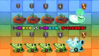 Download Video: 1-5阶激光炮 VS 1-5阶迫击炮，哪个热武器更强？