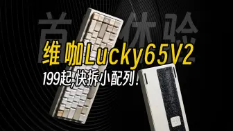 Download Video: 深度进化！离谱，快拆都卷到199了丨维咖Lucky65V2