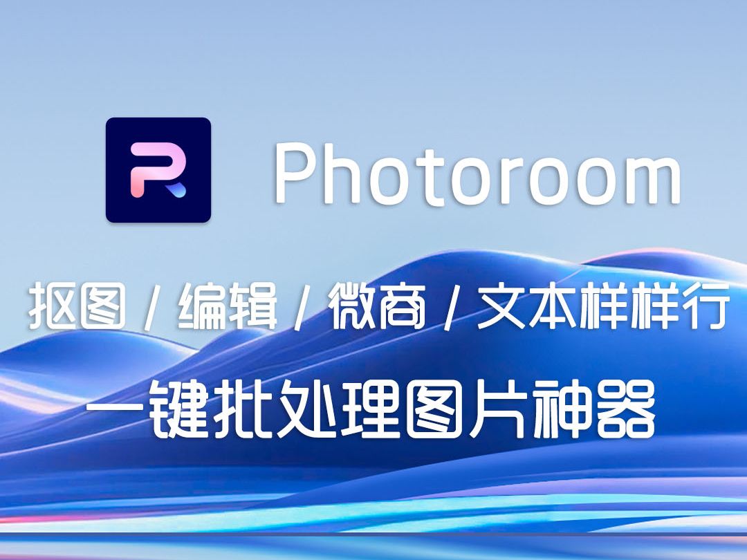 Photoroom 应用的主要使用方法!Android 一键抠图、编辑、批处理图片的神器应用哔哩哔哩bilibili