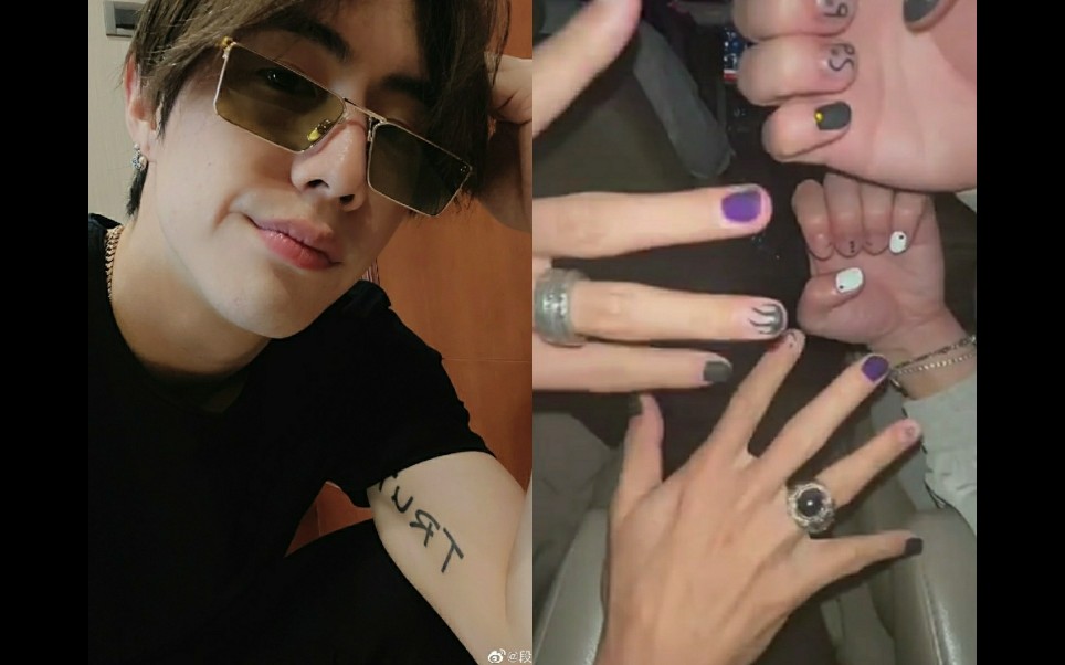 【段宜恩】大帅哥发照片了!和朋友一起去做美甲,好酷好可爱啊!