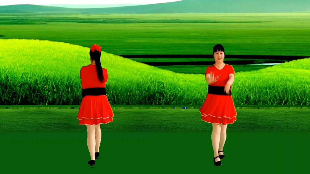 广场舞《草原的风草原的爱》简单易学健身舞,好听好看,歌美舞美