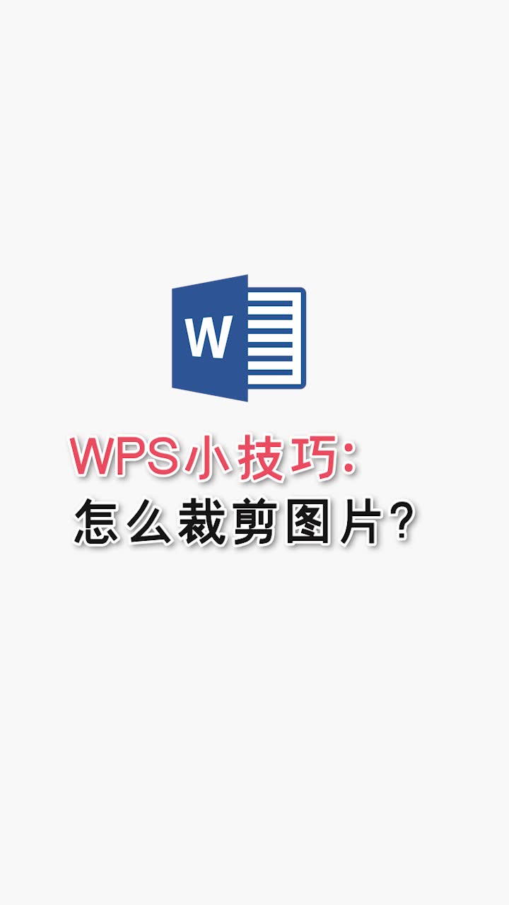 WPS小技巧:怎么裁剪图片?哔哩哔哩bilibili