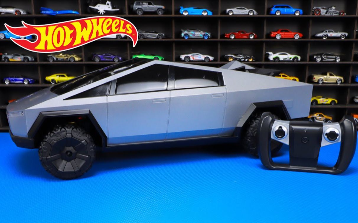 展示风火轮hotwheelsrc特斯拉cybertruck皮卡