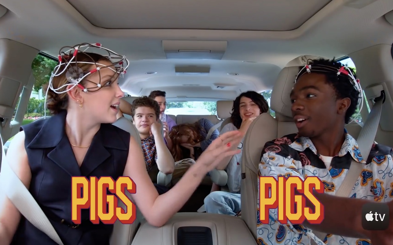 [图]【怪奇物语｜物料】（预告）Carpool Karaoke! The Series - 'Stranger Things' Cast - Apple TV app