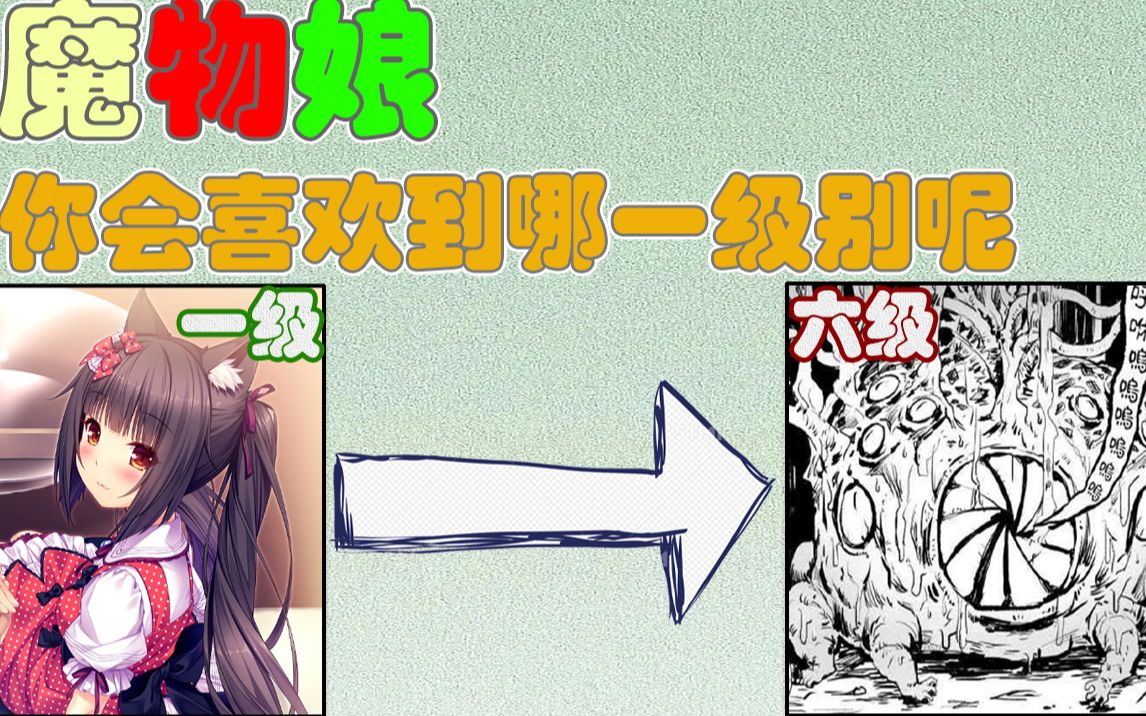 魔物娘(分级)你会喜欢到哪一级别呢?哔哩哔哩bilibili