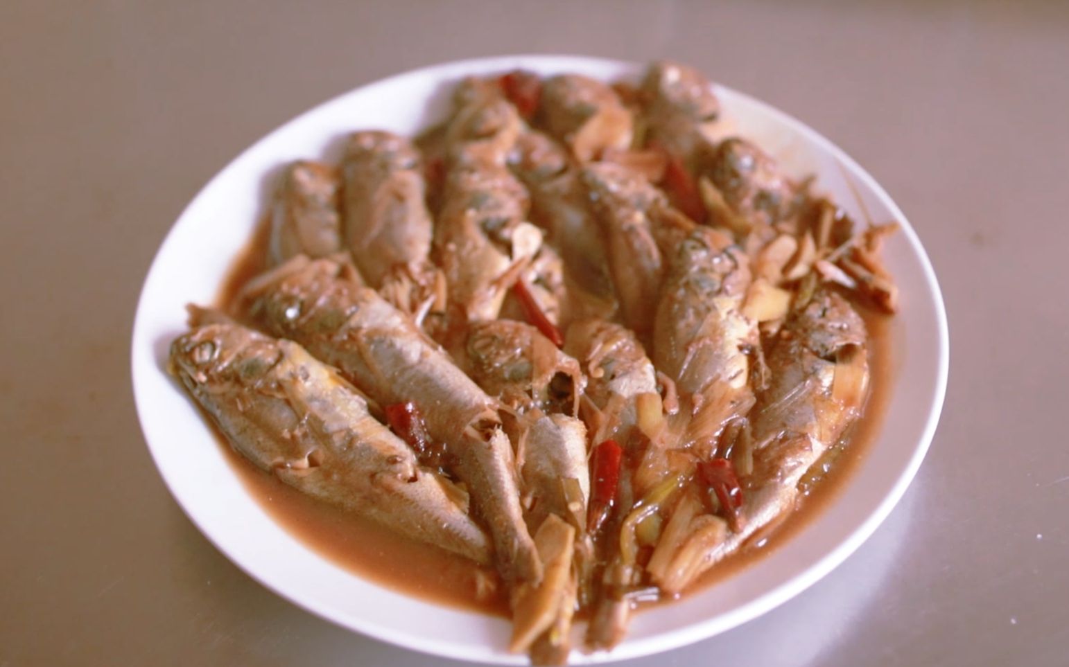 活动作品红烧小黄花鱼