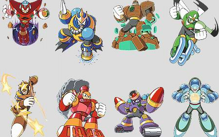 洛克人5代的boss战变得非常的福利了哟o▽ブ