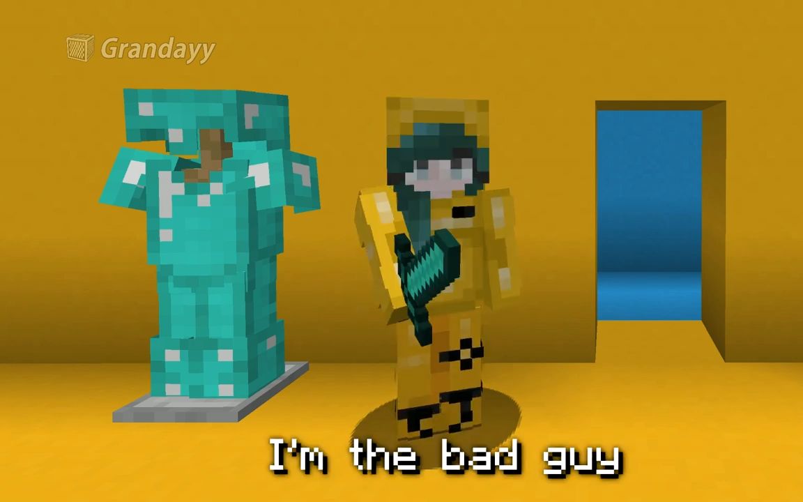 badguy脑洞大开的minecraft改词版badguy熊孩子mv超好听超有创意