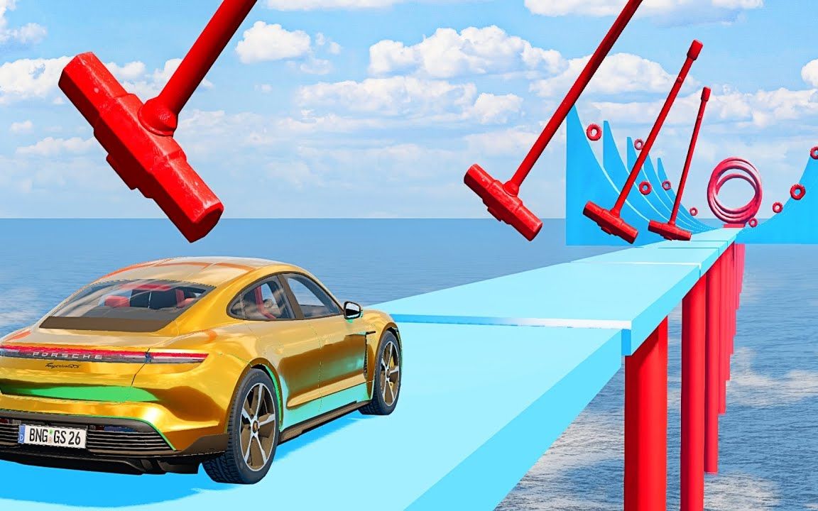 模拟器:汽车挑战大摆锤赛道,好玩是好玩,就是有点费车!