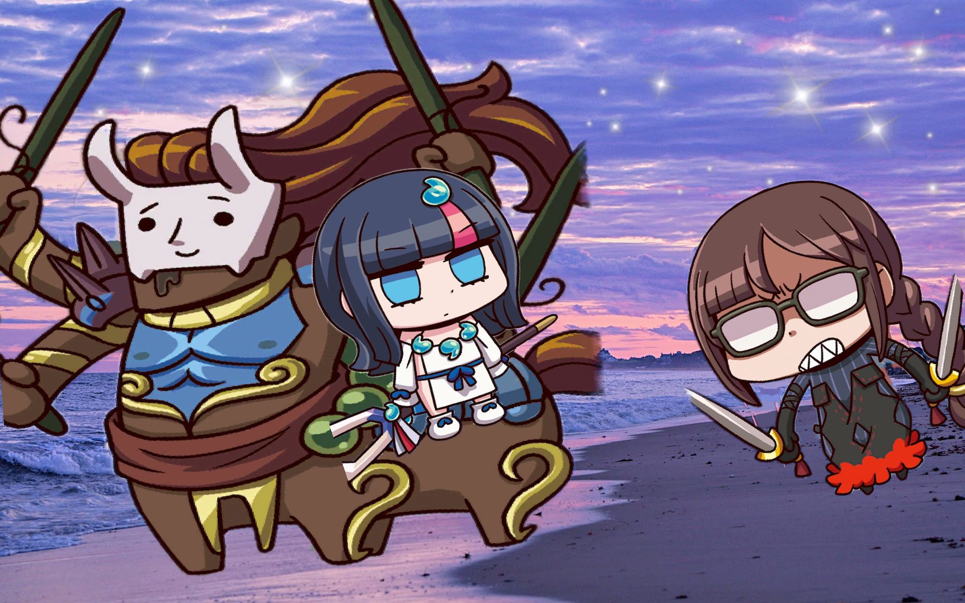 【fgo】项羽无倍卡 3t fr高难 —— 绿卡还是用梅林好!