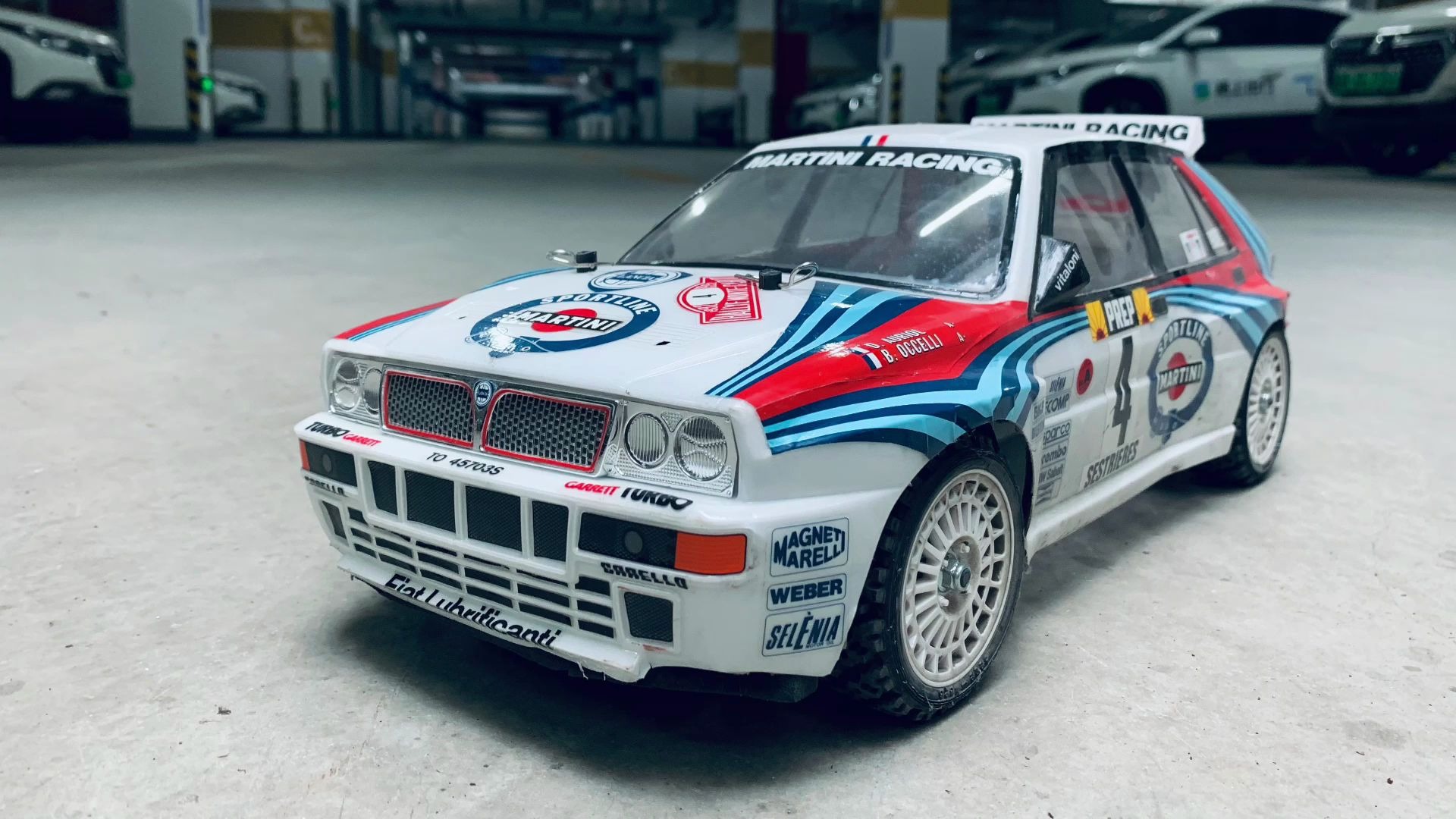 tamiya田宫 xv01 拉力 lancia delta 停车场首次下地拉速度 简单便宜