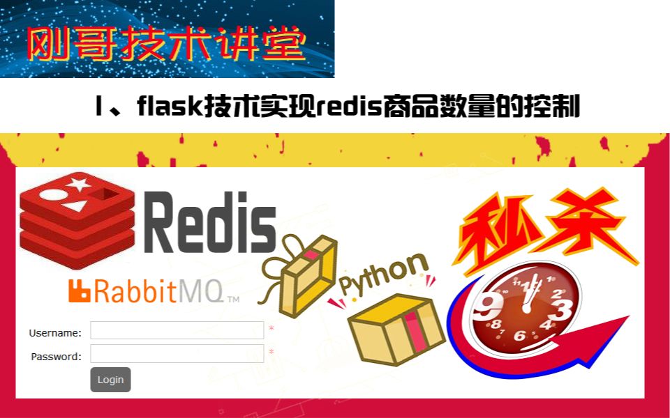 刚哥技术讲堂之redis和rabbitmq实现秒杀1Flask技术实现redis商品数量的控制哔哩哔哩bilibili