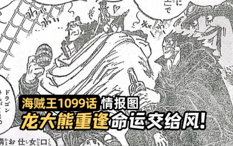 海贼王1099话情报图!龙与大熊重逢 让命运交给风的力量!大熊推翻索尔贝国王贝克利暴政!组建海贼团寻遍世界医生给波妮治病!哔哩哔哩bilibili