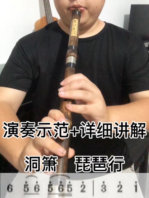 【洞箫教学】琵琶行入门零基础八孔萧初级民族乐器自学课程