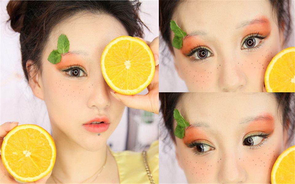 【化妆师潘潘】六一儿童节 橙子妆/水果妆