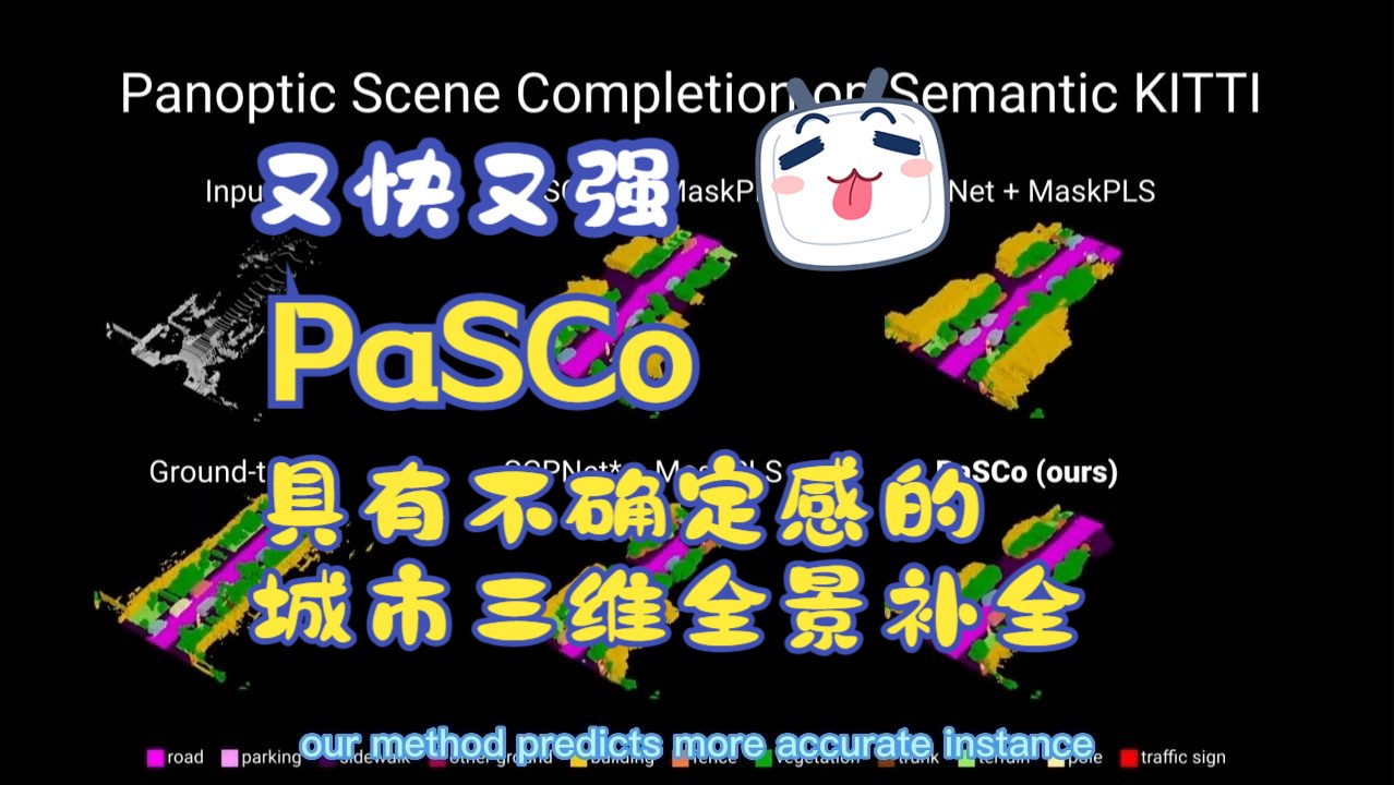 CVPR2024 | 又快又强!PaSCo: 具有不确定感知的occupancy任务哔哩哔哩bilibili