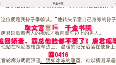 唐君瑶季翰诚《为追回娇妻,霸总他脸都不要了》唐君瑶季翰诚,超上头小说哔哩哔哩bilibili