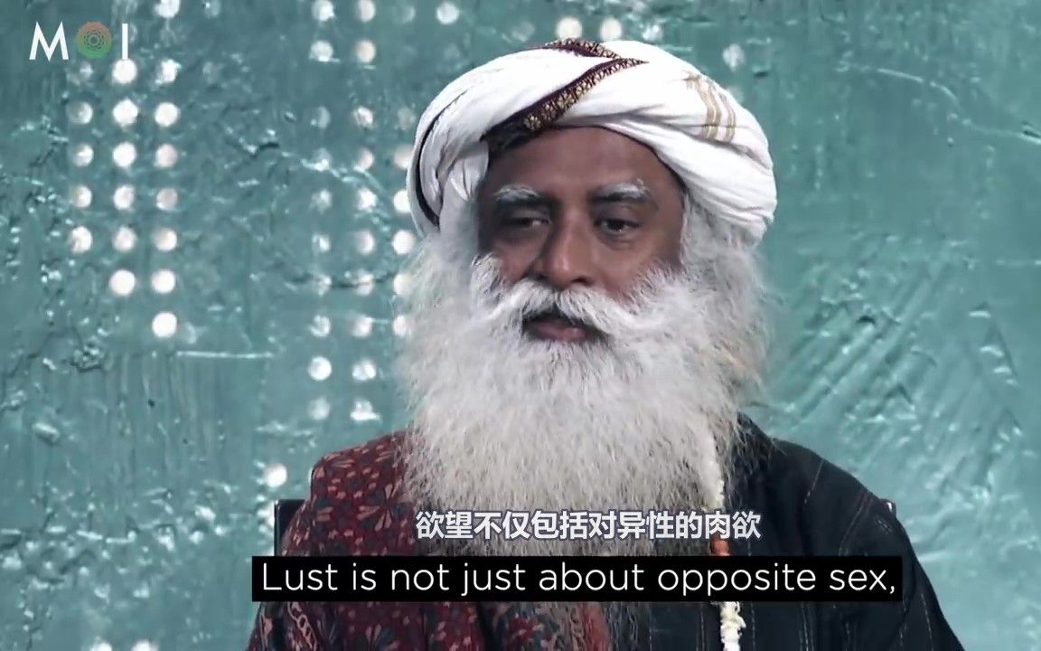 [图]印度大师萨古鲁（Sadhguru): 独身主义、不自放逸和修行，有利于个人成长与快乐（中英双语）