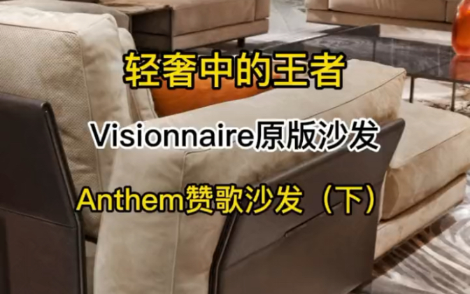 轻奢中的王者,visionnaire原版沙发,Anthem赞歌沙发哔哩哔哩bilibili