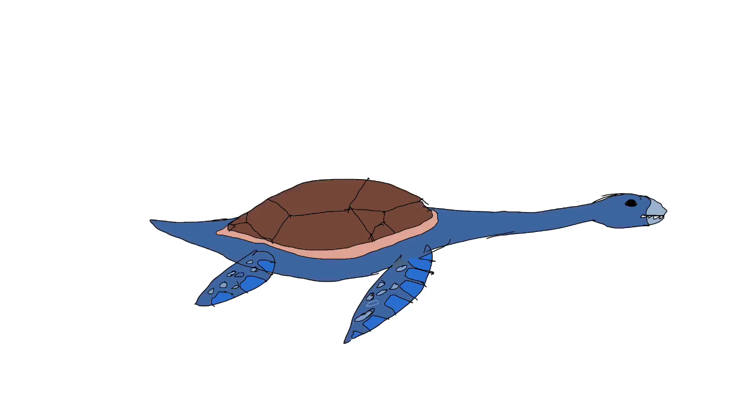古生物融合3: 薄片龙 古海龟