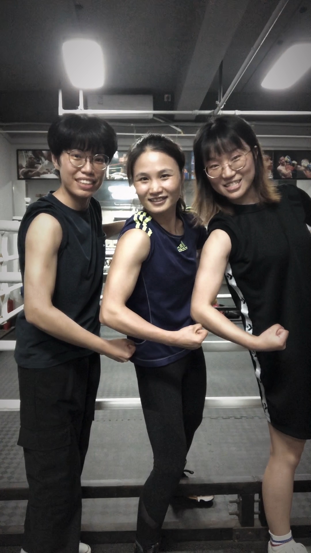 520##b站超强女子健身天团##拳击