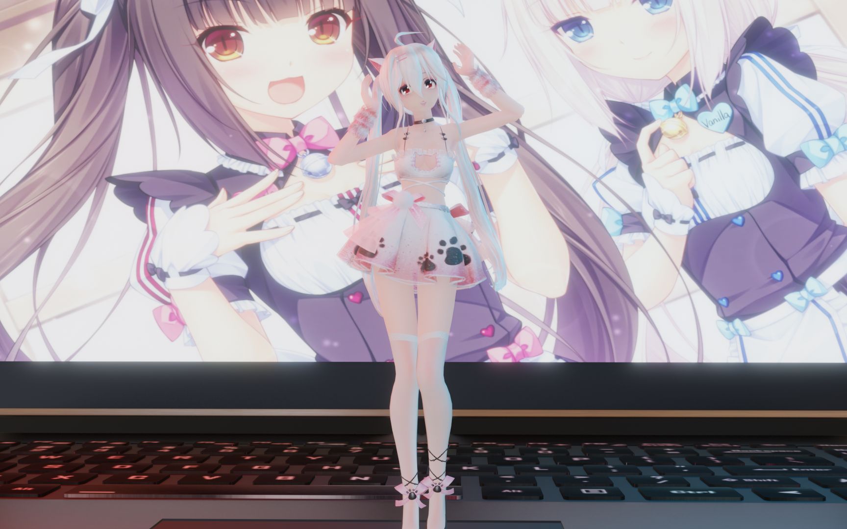 弱音mmdeevee弱音变成猫娘啦你喜欢吗