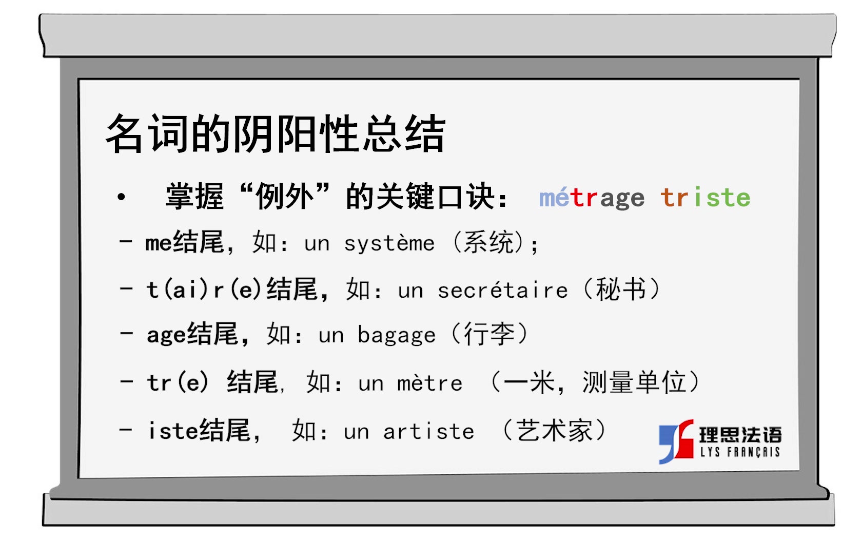 5. 法语名词阴阳性总结哔哩哔哩bilibili