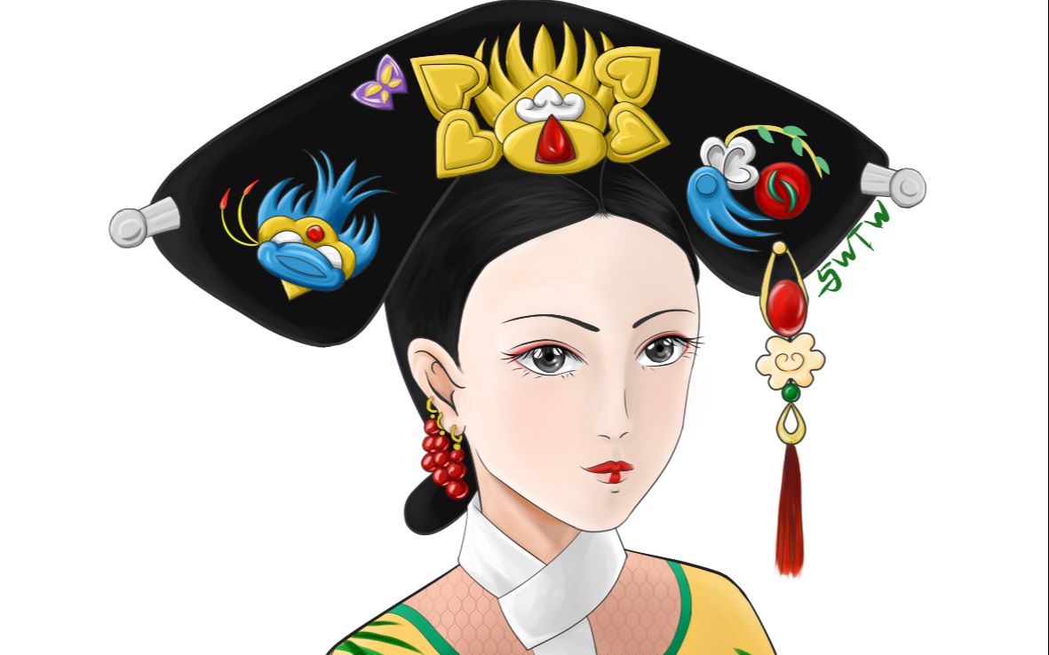 画一个《如懿传》高贵妃高可爱