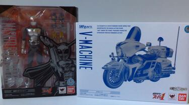 转载】Kamen Rider Super 1 V Machine S.H.Figuarts 仮面ライダー