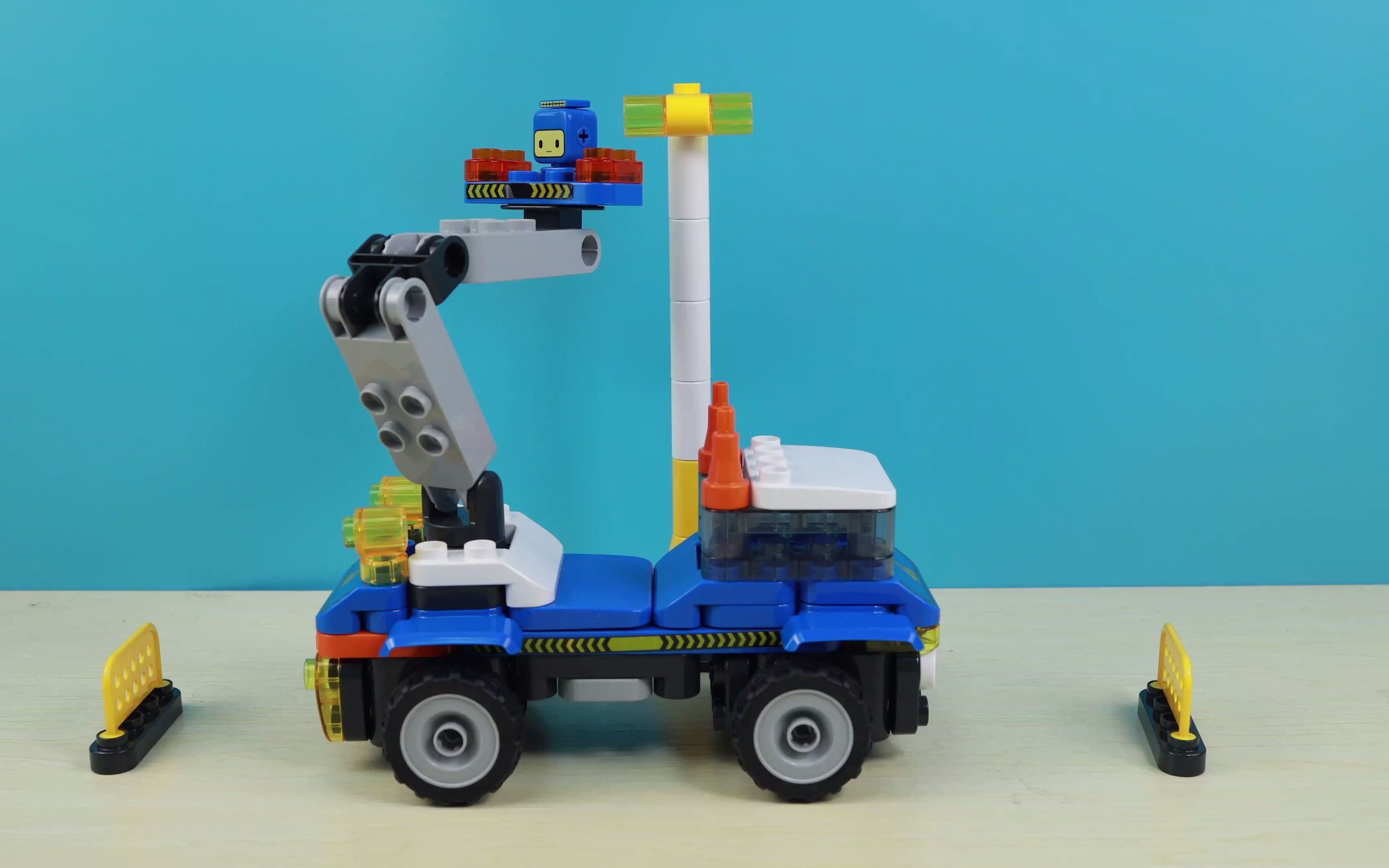 【玩具开箱】布鲁可高空作业车积木变形记