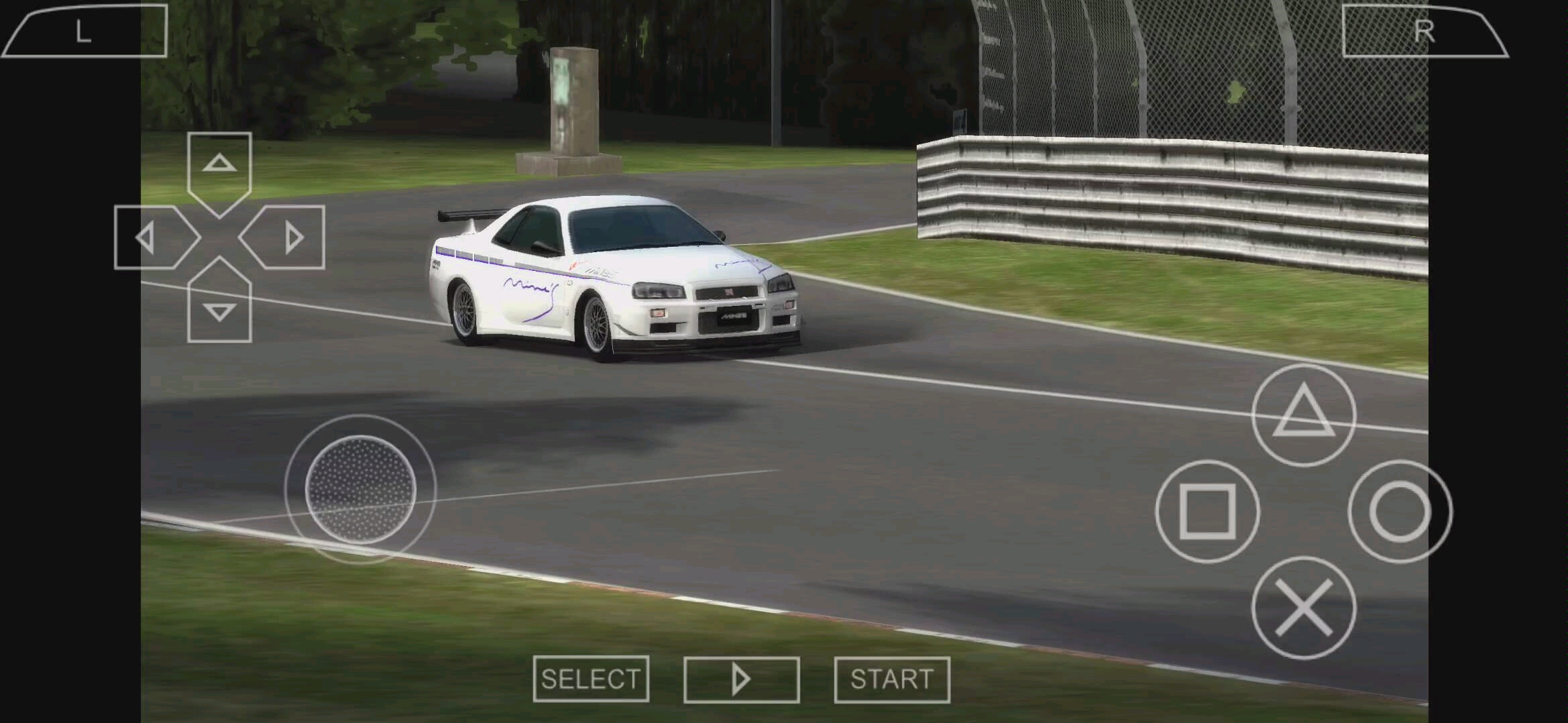 psp模拟器 gt赛车便携版 gtr 7分跑完纽北